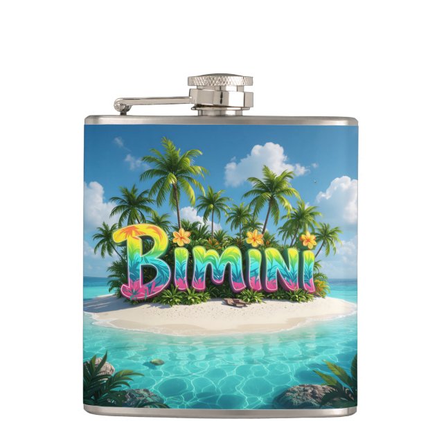 Bimini ö flask fickplunta (Framsidan)