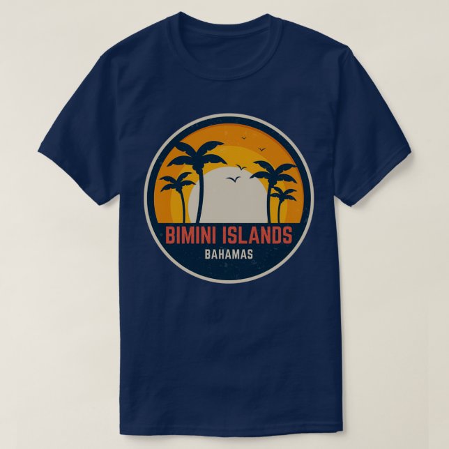 Bimini-öarna Bahamas T Shirt (Design framsida)