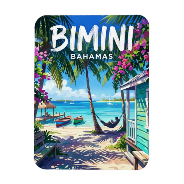 Biminiöarna Bahamas Magnet (Vertikal)