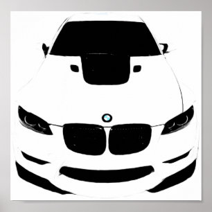 ~Bimmer~ POP ART AUTO POSTER, ANPASSAT DET! Poster