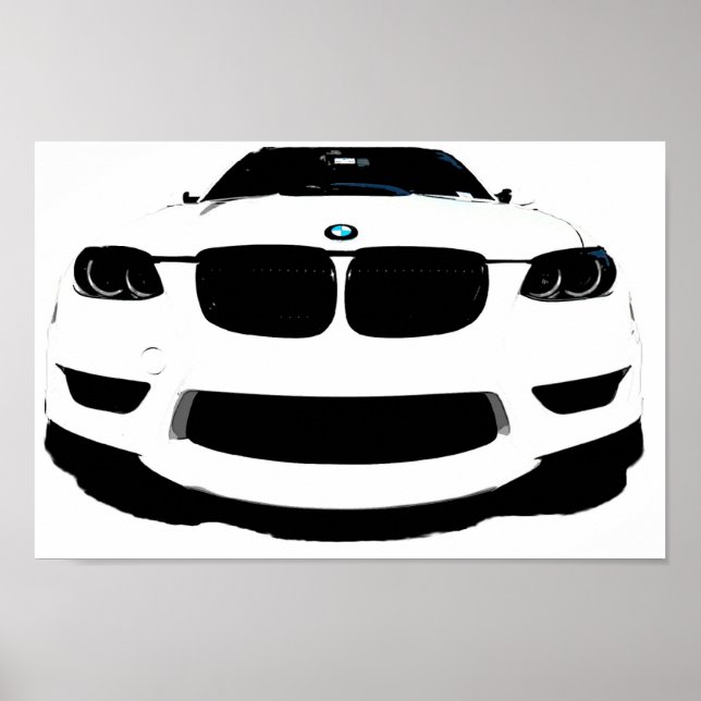 ~Bimmer~ POP ART AUTO POSTER, ANPASSAT DET! Poster (Framsidan)