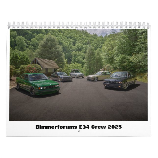 Bimmerforums E34 Crew 2025 Calendar Kalender (Omslag)