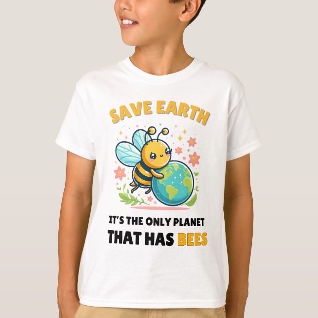 bin Älskare Spara Earth T Shirt (Framsida)
