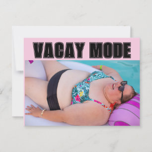 BIN BEACH BIG BATHAUTY VACAY MODE Postcards Vykort