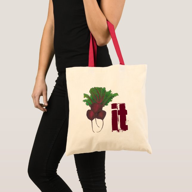 Bin (Beat) Det är roligt med rödbetor, vegetabilis Tygkasse (Framsida (produkt))