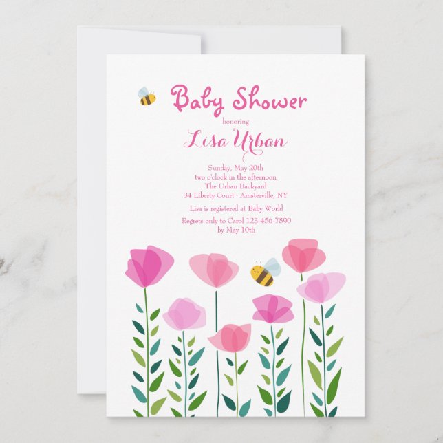 Bin bjuder på uppblåsning inbjudningar (Framsida)