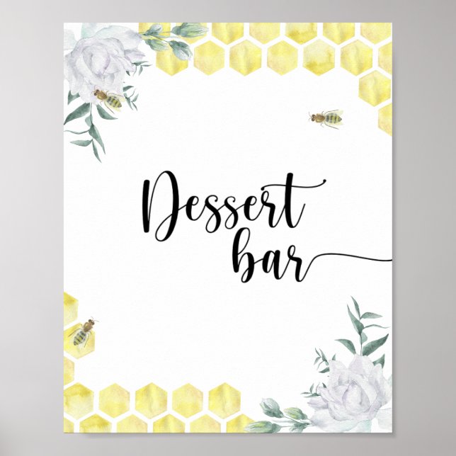 Bin blommigt - Dessert pub poster (Framsidan)