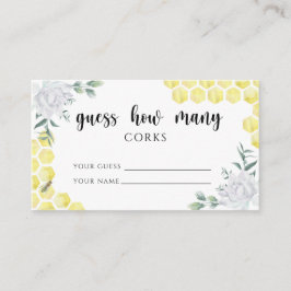 Bin blommigt - gissa hur många kork möhippa-spel s tilläggskort