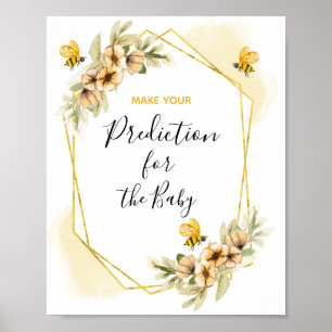 Bin Botaniska Blommigt Predictions for baby Poster