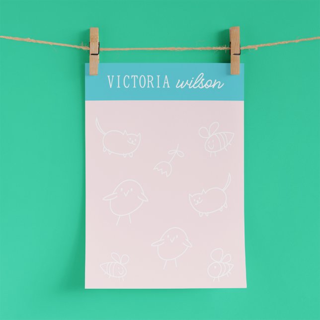 Bin & Chick & Kattunge Post-it® Notes Post-it Block (Skapare uppladdad)