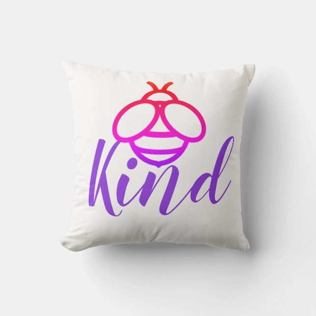 Bin design orange Red rosa lila humle Kudde (Framsida)