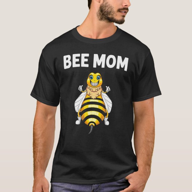 Bin för honungsbiodling i Mamma Mamma T Shirt (Framsida)