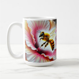 Bin Förorening av en blommande Hibiscus-blomma Kaffemugg