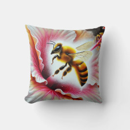 Bin Förorening av en blommande Hibiscus-blomma Kudde