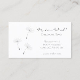 ♥ Bin * Gör en önskan* Blommor. blomster Visitkort