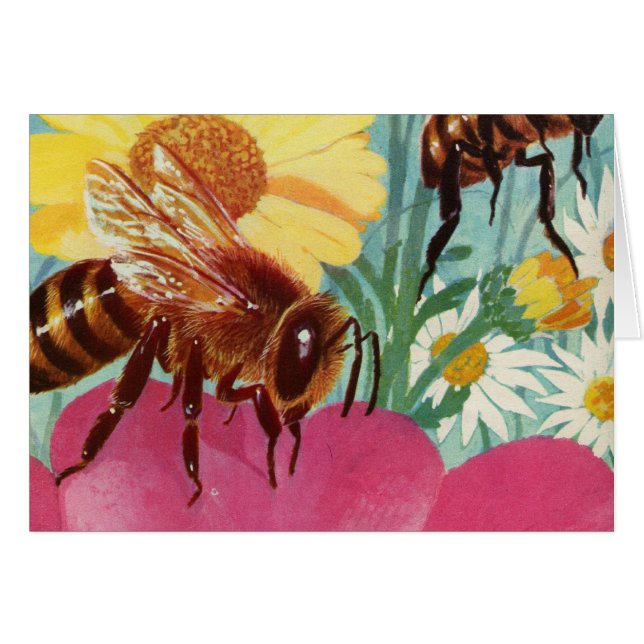 bin gör honung hälsningskort (Framsidan Horizontal)