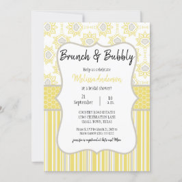 Bin Gult och Grått Geometric Möhippa Brunch