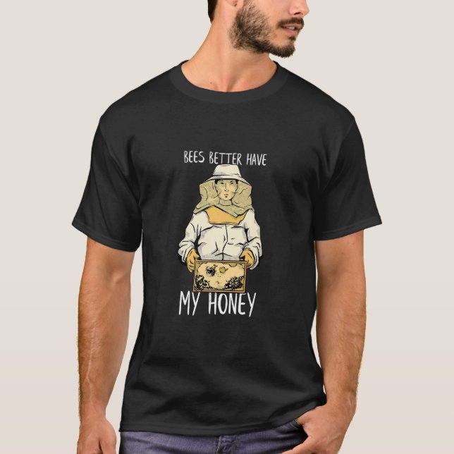 Bin har bättre honungsbin, biodlare t shirt (Framsida)