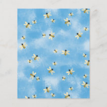 Bin i en blå himmel-skrapbok papper