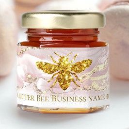 Bin i glitter på rosa, fluid marble backgroud