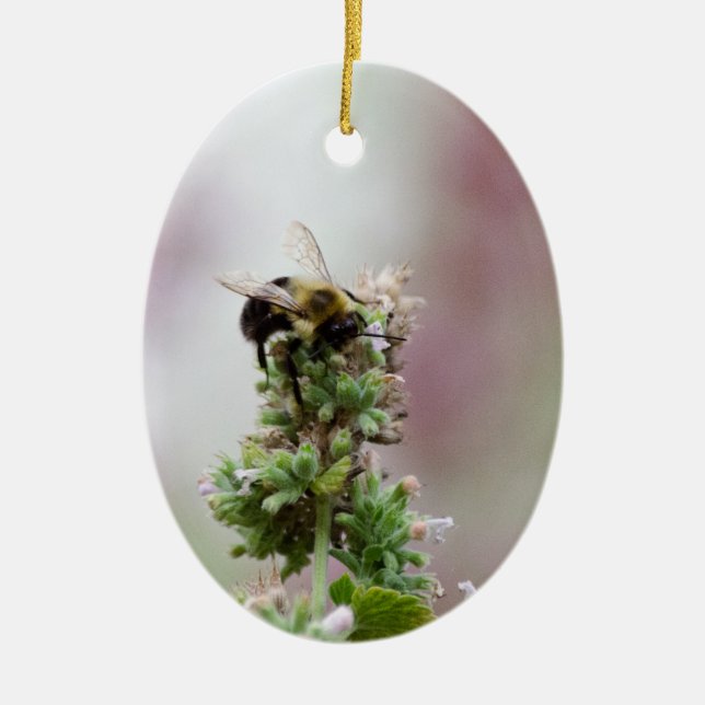 Bin i Rosa och mynning Julgransprydnad Keramik (Framsidan)