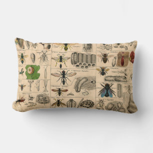 Bin Insekt Kryp Wasp Natural Natature Bees Paintin Lumbarkudde