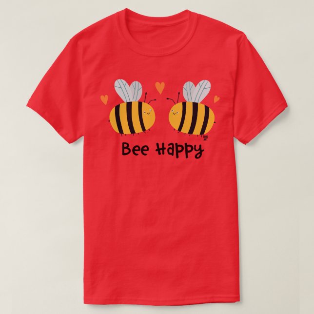 bin lycklig t shirt (Design framsida)