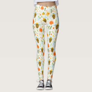 Bin med blå hattar leggings