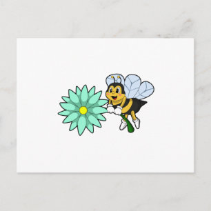 Bin med blomma.PNG Vykort