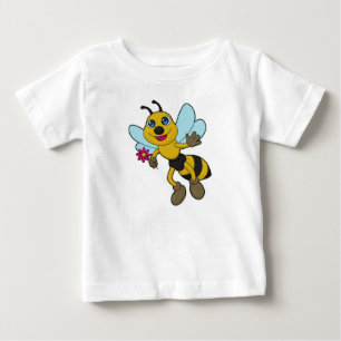Bin med blomma t shirt