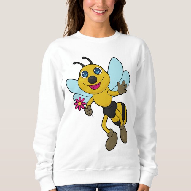 Bin med blomma t shirt (Framsida)