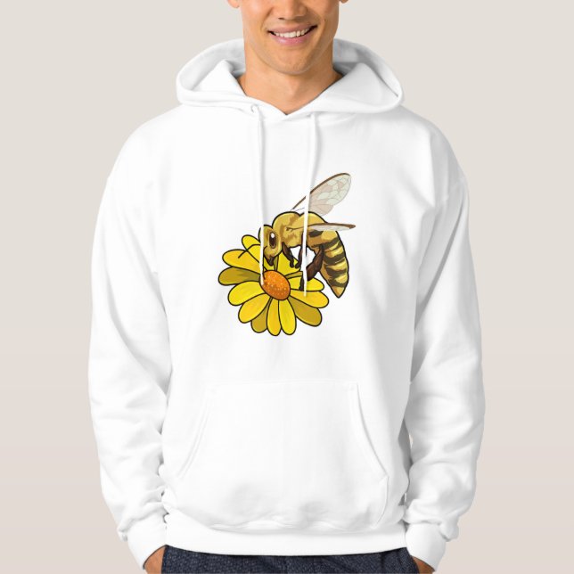 Bin med Blommar Hoodie (Framsida)