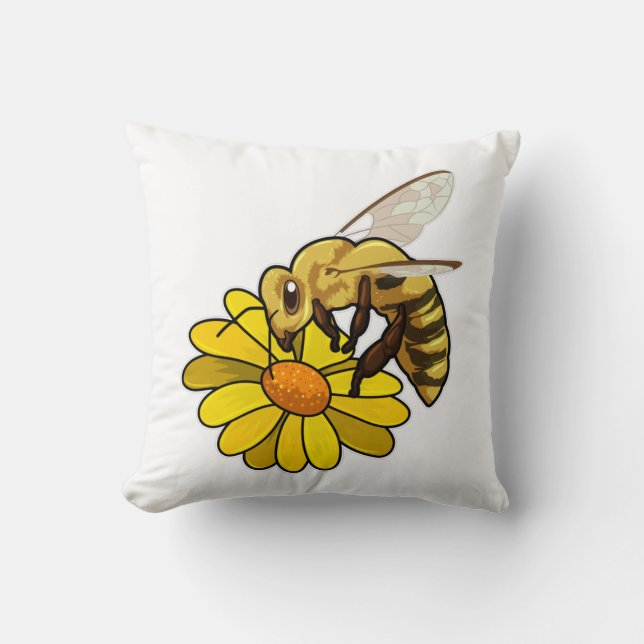 Bin med Blommar Kudde (Framsida)