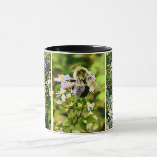 Bin med blommor mugg. mugg