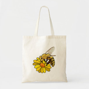 Bin med blomster tygkasse