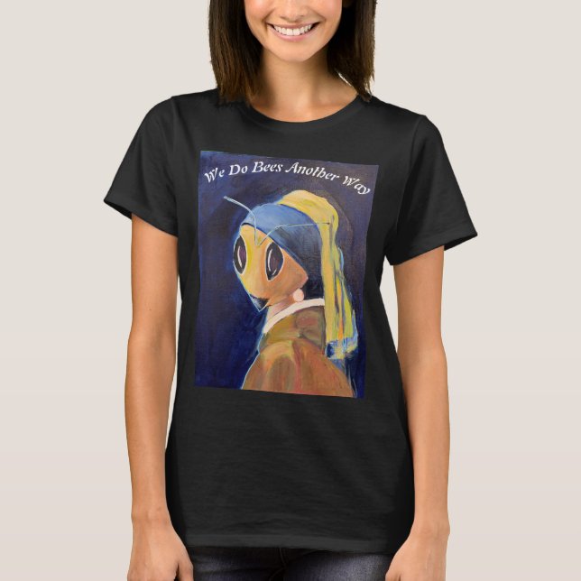 Bin med en öronmärkning t shirt (Framsida)