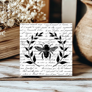 Bin med Laurel Wand Fransk Handwrite Kakelplatta
