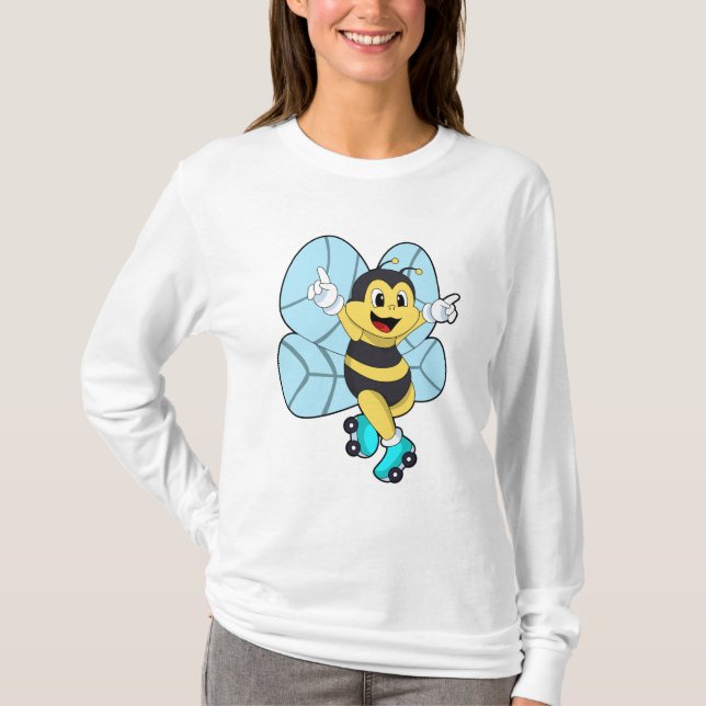 Bin med rullskridskor t shirt (Framsida)