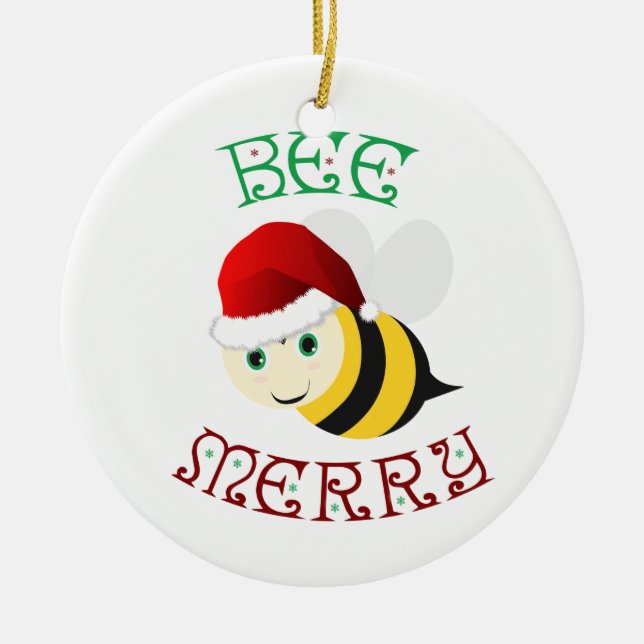 Bin Merry Julgransprydnad Keramik (Framsidan)