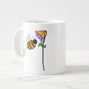 Bin N Blommor Hand plockade Doodle Jumbo Mugg