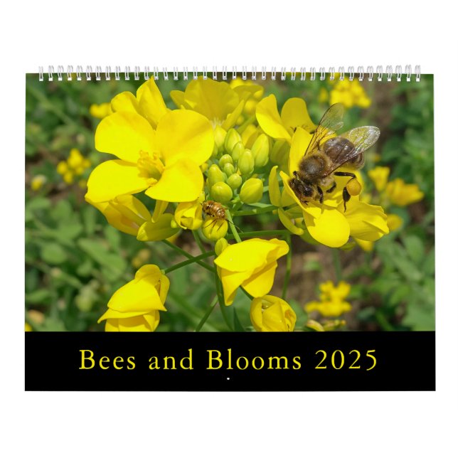 Bin och blommor 2025-kalender kalender (Omslag)