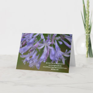 Bin och blommor Bordsversalanteckningskort Kort