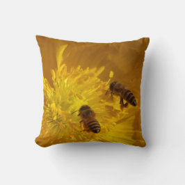Bin och blommor kudde