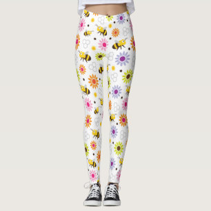 Bin och blommor leggings
