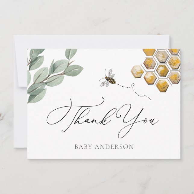 Bin och Eucalyptus Greenery Tack (Framsida)