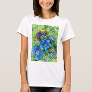 Bin och glöm mig-inte Blommor T Shirt