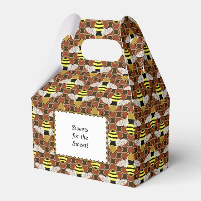 Bin och Honeycomb Mönster Presentaskar (Framsidan Sidan)