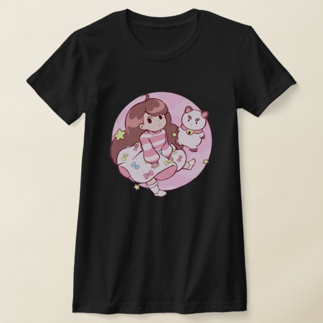 bin och marionettkatt t shirt (Laydown)