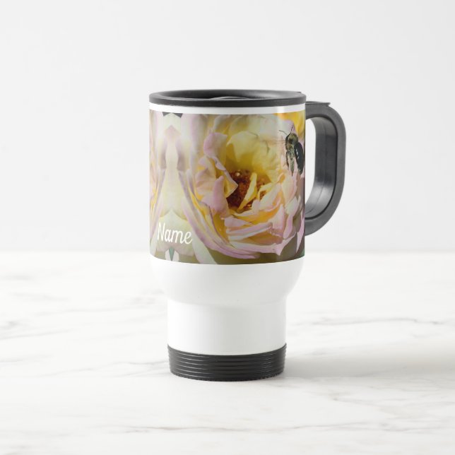Bin och Ro blomma Personlig Resemugg (Framsida höger)