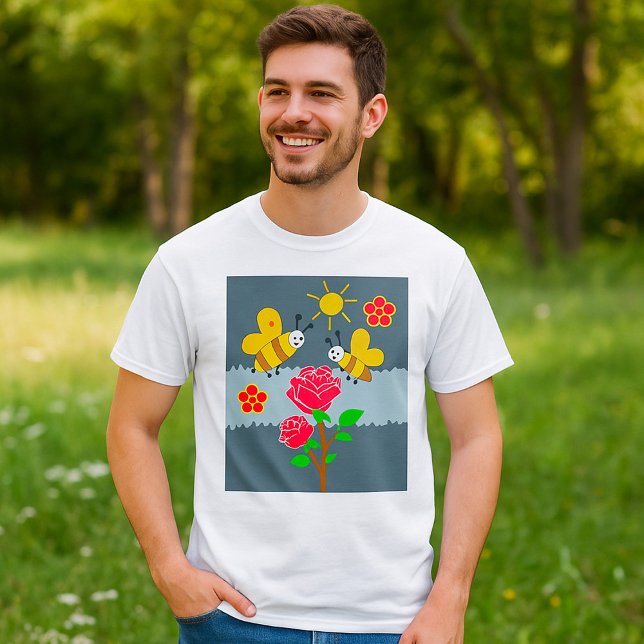 Bin och Ro Blommigt Garden T Shirt (Skapare uppladdad)